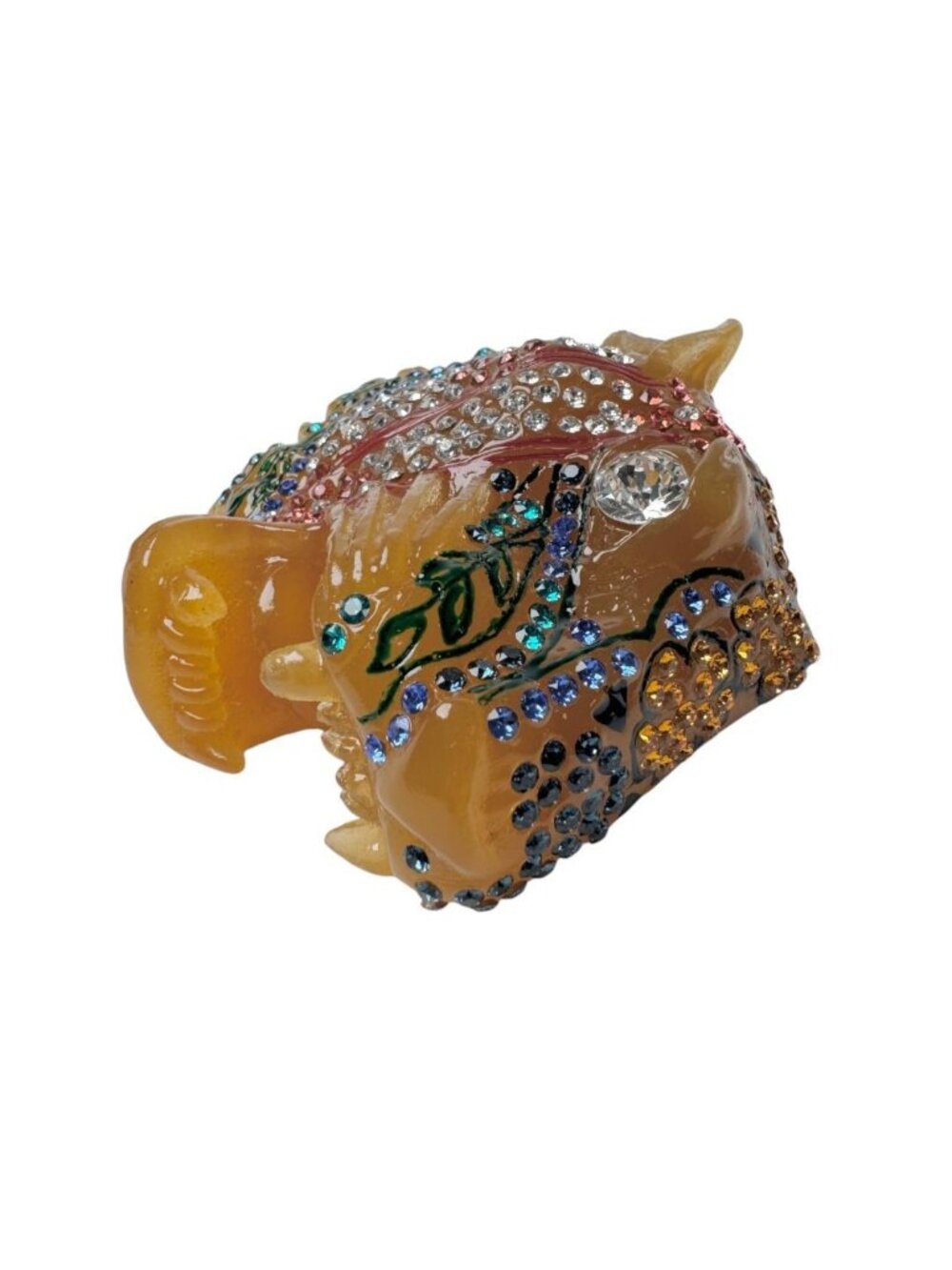 Gucci Brooch Rajah Tiger Head Rhinestone - Picture 5 of 11